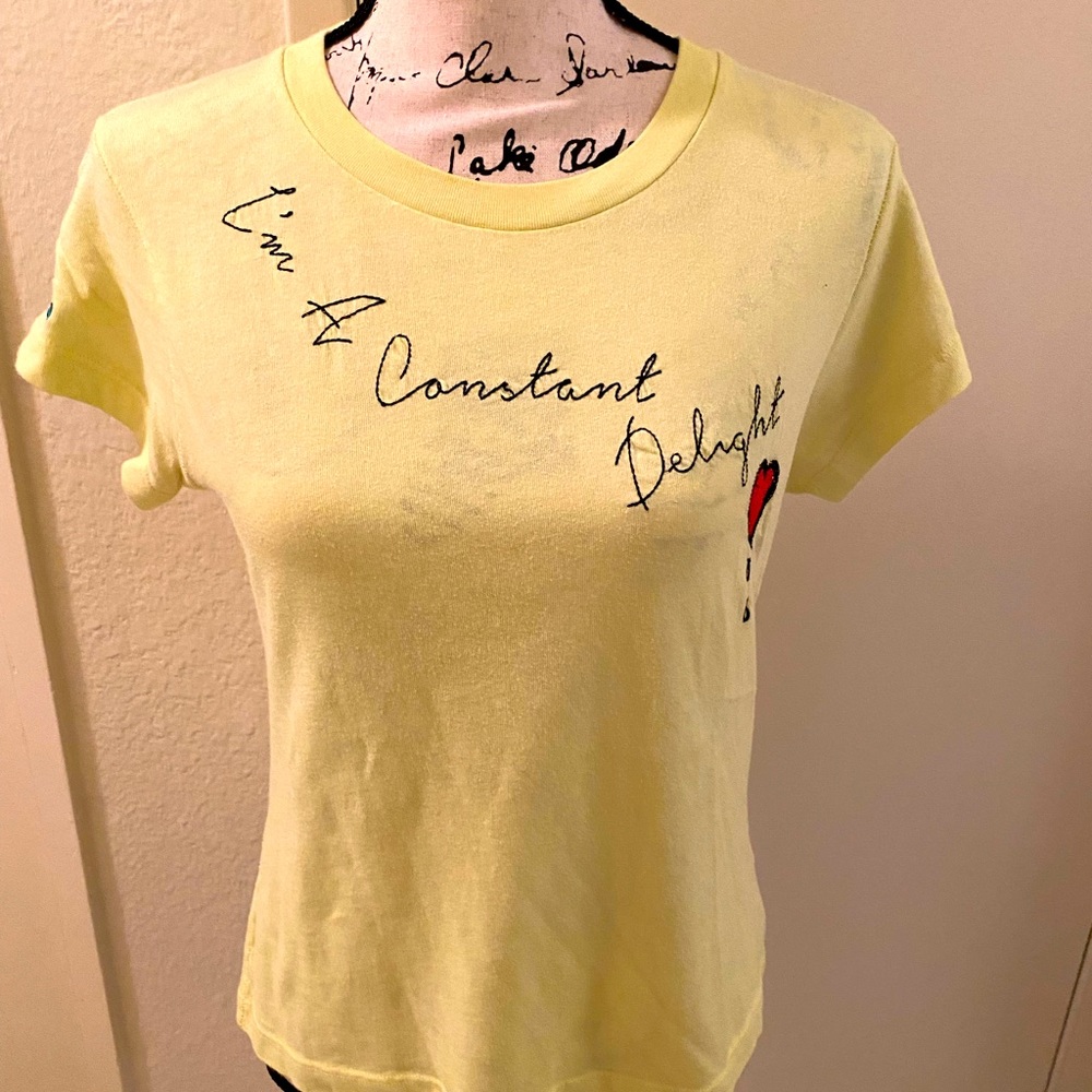💛NWOT Wildfox Constant Delight T Shirt in Yellow! 💛